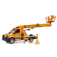 Bruder MB Sprinter con Piattaforma di Lavoro e Modulo Luci e Suoni 02679