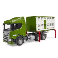 Bruder Camion Trasporto animali Scania Super 560R con un Bue 03548
