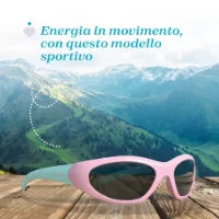 Chicco Occhiali da Sole Sport per Bambini con Custodia e Montatura Flessibile 4y+