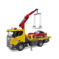 Bruder Camion di Soccorso Stradale Scania Super 560R con Modulo Luci e Suoni e Roadster 03552