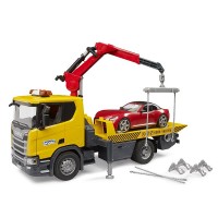 Bruder Camion di Soccorso Stradale Scania Super 560R con Modulo Luci e Suoni e Roadster 03552