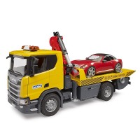 Bruder Camion di Soccorso Stradale Scania Super 560R con Modulo Luci e Suoni e Roadster 03552