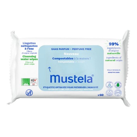 Mustela Salviette Compostabili Senza Profumo 60pz