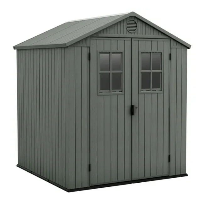 Keter Casetta da Giardino Porta Attrezzi in Resina Darwin 6x6 Green