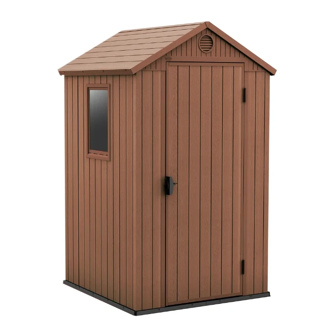 Keter Casetta da Giardino Porta Attrezzi in Resina Darwin 4x4 Brown