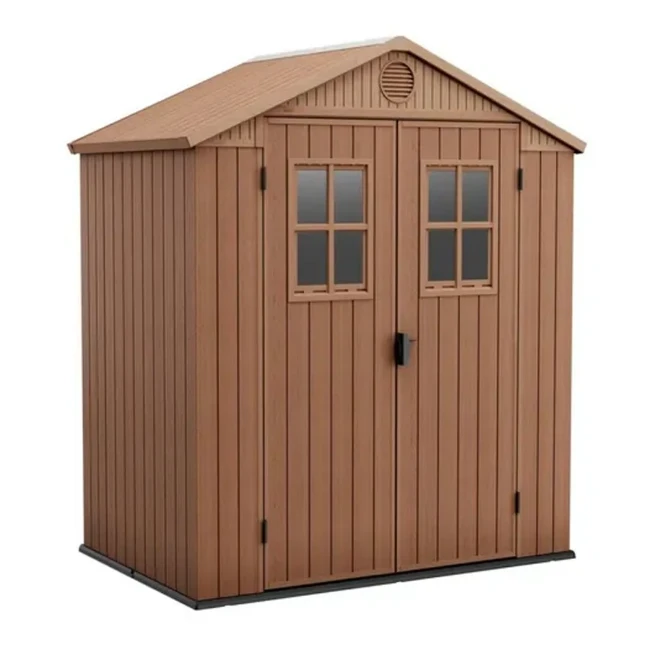 Keter Casetta da Giardino Porta Attrezzi in Resina Darwin 6x4 Brown