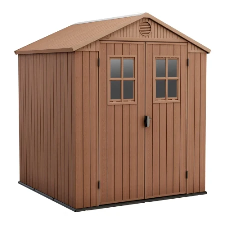 Keter Casetta da Giardino Porta Attrezzi in Resina Darwin 6x6 Brown