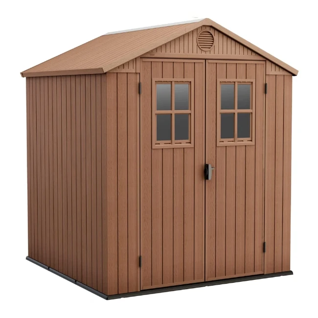 Keter Casetta da Giardino Porta Attrezzi in Resina Darwin 6x6 Brown