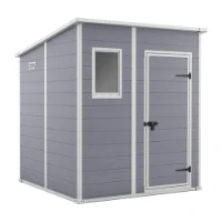 Keter Casetta da Giardino Porta Attrezzi in Resina Manor Pent 6x6 Grey