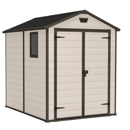 Keter Casetta da Giardino Porta Attrezzi in Resina Manor 6x8 Beige