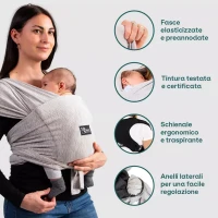 Koala Babycare Fascia Portabebè Ergonomica e Regolabile - max 9 kg
