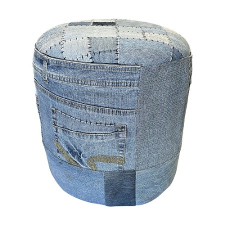 Bizzotto Pouf Jeans 35 cm
