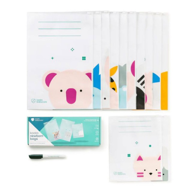 Koala Babycare Set 12 Sacchetti Nascita Ospedale - Bustine per Cambio e Vestiti Neonato