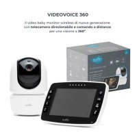 Nuvita Video Baby Monitor Wireless con Telecamera Direzionabile e Funzione Parla e Ascolta