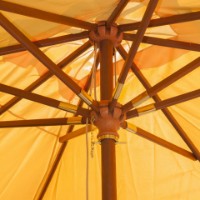Living Garden Ombrellone Quadrato 3x4 m Palo 48mm Giallo