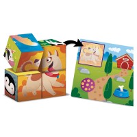 Lisciani Giochi Montessori Baby Wood Cubes And Logic 2 in 1