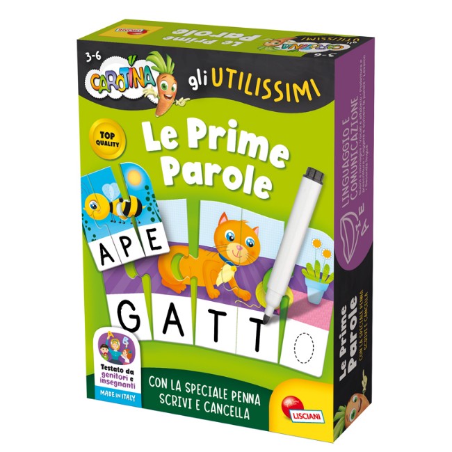 Lisciani Giochi Carotina gli Utilissimi le Prime Parole