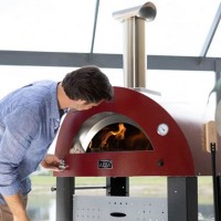 Alfa Forni Forno a Gas Moderno 3 Pizze Antracite