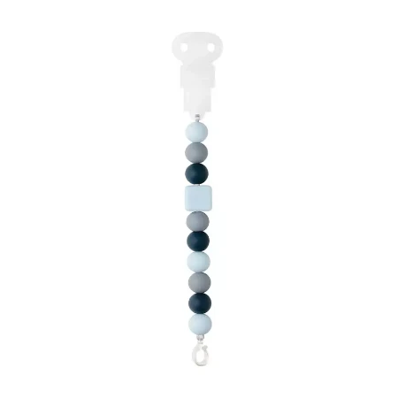 Nattou Catenella Portaciuccio con Perle e Clip - Blu Navy