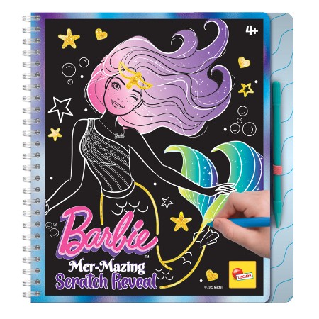 Lisciani Giochi Barbie Sketchbook Mer-Mazing Scratch Reveal