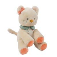 Nattou Mini Peluche Lana La Gattina con Sonaglio