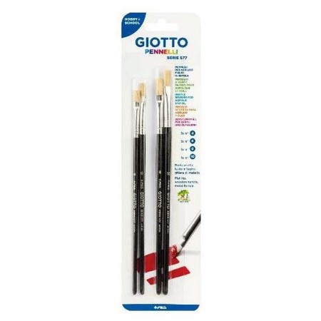 Giotto 4 Pennelli Serie Art 577 N.4-6-8-10