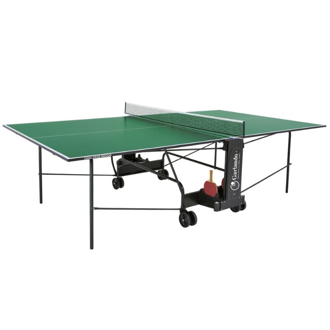 Garlando Tavolo Ping Pong Challenge Indoor Verde con Ruote