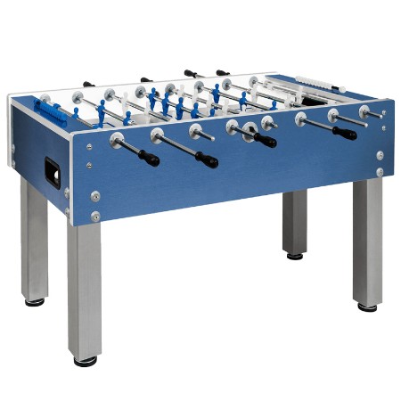Garlando Calciobalilla G-500 Weatherproof Blu - Aste Uscenti
