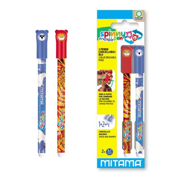 Set 2 Penne Cancellabili Spinnypen 