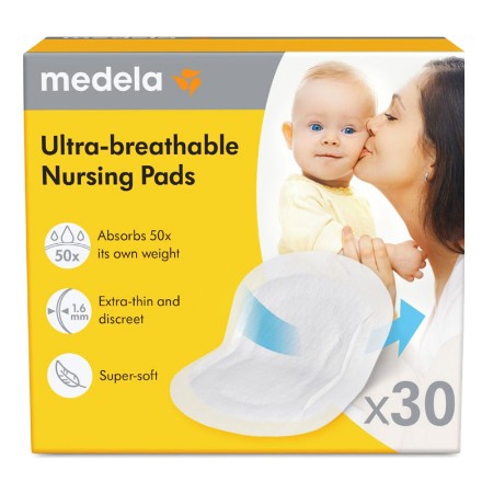 Medela Coppette Assorbilatte Monouso per l'Allattamento Ultra Traspiranti - 30 pz