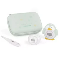 Miniland Thermokit Dolce Set di 3 Termometri Digitali per Neonato Misurazione Febbre, Temperatura Ambientale e dell'Acqua - Mint
