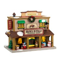 Lemax 45230 Brown Buffalo Trading Post 