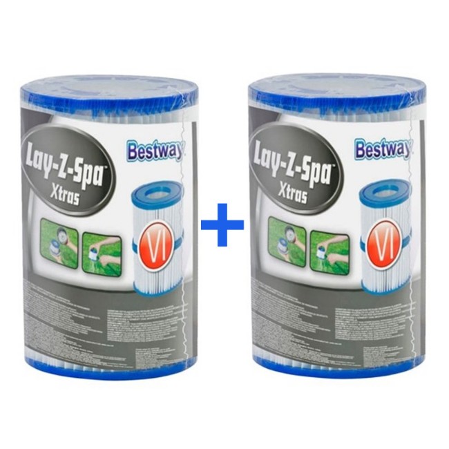 4 Cartucce Tipo VI 60311 per Lay-Z-Spa - SPECIAL PRICE