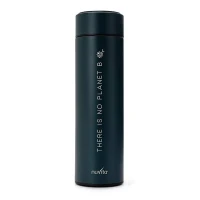 Nuvita Borraccia Termica Bambino in Acciaio con Termometro Led e Chiusura Ermetica 500ml - Dark Green