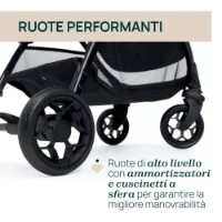 Chicco Passeggino Ultra Leggero Glee Omologato 22 kg per Bambini fino a 4 Anni - Playful Black
