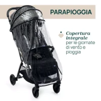 Chicco Passeggino Ultra Leggero Glee Omologato 22 kg per Bambini fino a 4 Anni - Playful Black
