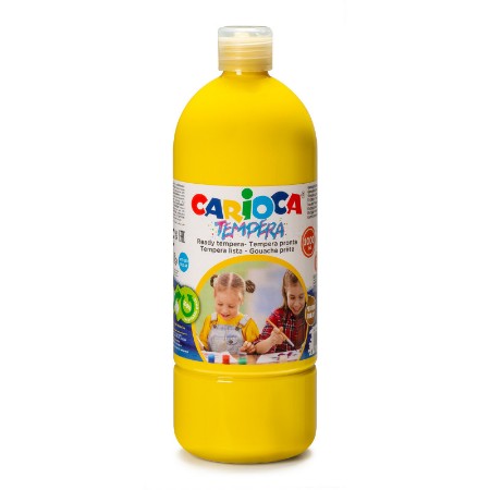 Carioca Tempera in Bottiglia 1 litro Giallo