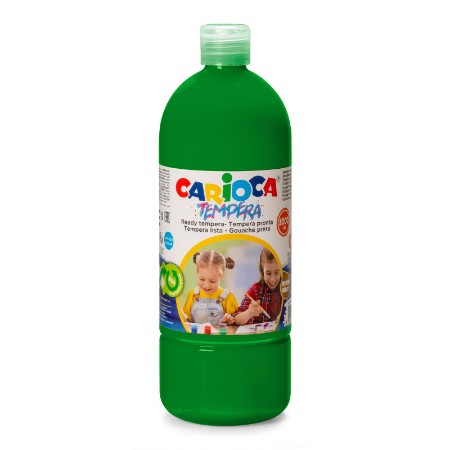 Carioca Tempera in Bottiglia 1 litro Verde