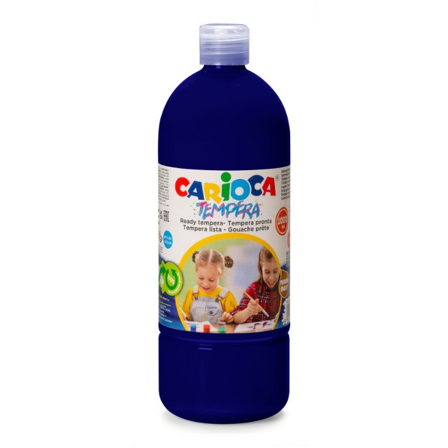 Carioca Tempera in Bottiglia 1 litro Blu