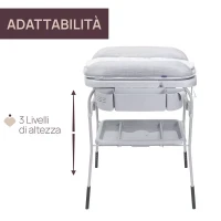 Chicco Fasciatoio con Vaschetta Cuddle & Bubble Bagnetto Neonato Pieghevole e Portatile - Peso max 11 kg