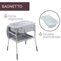 Chicco Fasciatoio con Vaschetta Cuddle & Bubble Bagnetto Neonato Pieghevole e Portatile - Peso max 11 kg