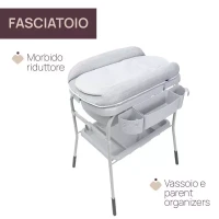 Chicco Fasciatoio con Vaschetta Cuddle & Bubble Bagnetto Neonato Pieghevole e Portatile - Peso max 11 kg