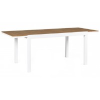 Bizzotto Tavolo Allungabile da Esterno Elias per Giardino 140/200 x 90 cm - Bianco