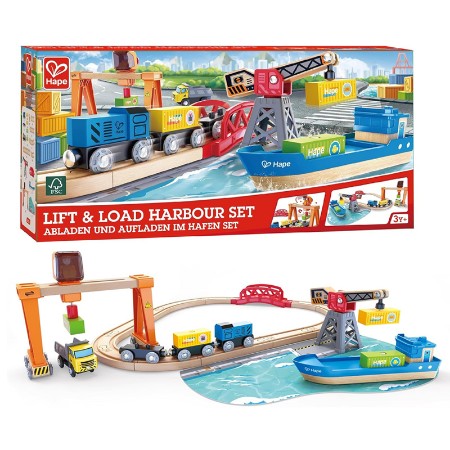 Hape Set Porto con Treno
