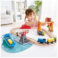 Hape Set Porto con Treno