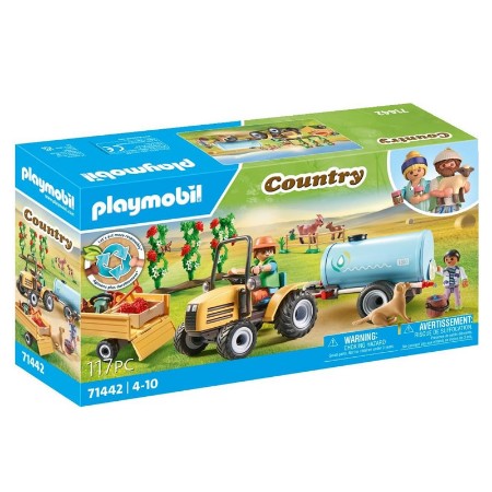 Playmobil Trattore con Rimorchio e Cisterna