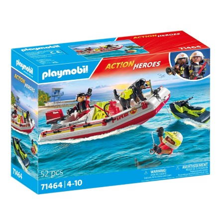 Playmobil Gommone dei Pompieri e Acquascooter