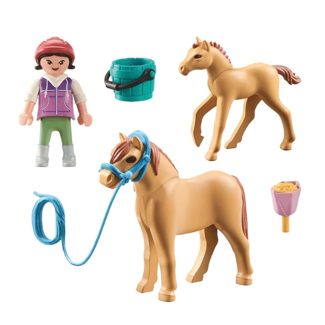 Playmobil Bambina con Pony e Puledro