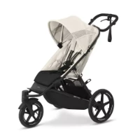 Cybex Gold Passeggino 3 Ruote Avi Spin ideale per Trekking, Passeggiate e Corsa -  Modulabile a Trio - Seashell Beige