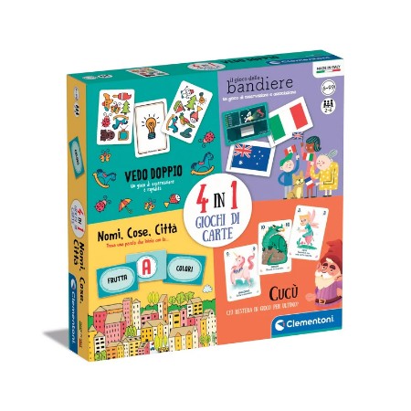 Clementoni 4 in 1 Giochi di Carte